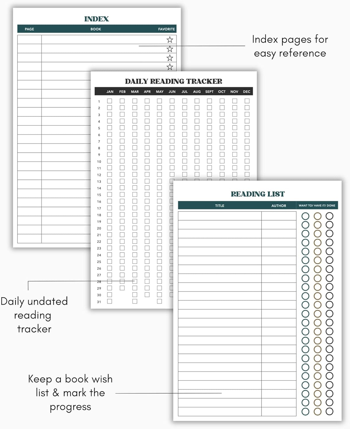 Book Club Reading Journal