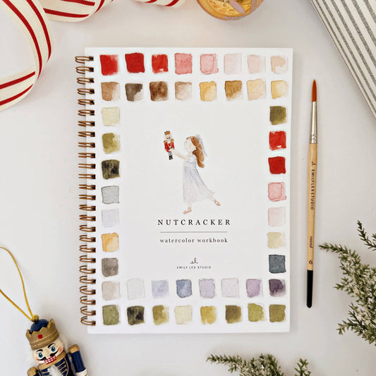 Nutcracker watercolor workbook
