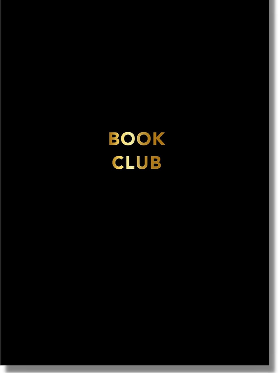 Book Club Reading Journal